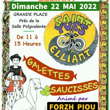 Fete en Bretagne Elliant Saint Yves le 22 mai