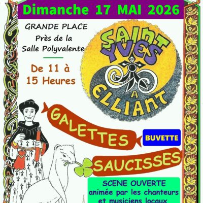 Galette saucisse à Elliant le dimanche 17 mai 2026 à la salle polyvalente